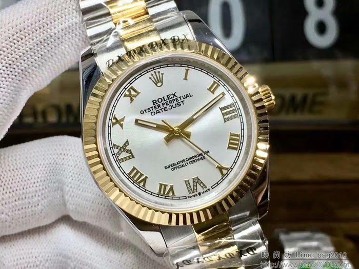 ROLEX勞力士 日誌系列 全新款 經典羅馬刻度設計 奢華典雅 男士腕表  wssb3723